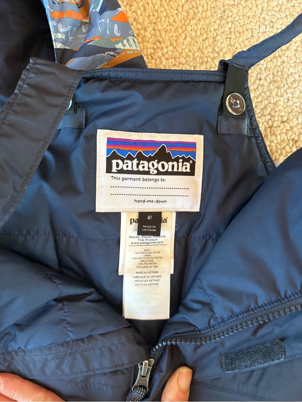 Patagonia Kids' Jacket and Snow Bibs/ overalls (4T) EUC - Picture 3 of 9